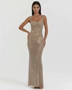 שמלת ביאטריס נצנצים מקסי — תמונה 1 מתוך 18